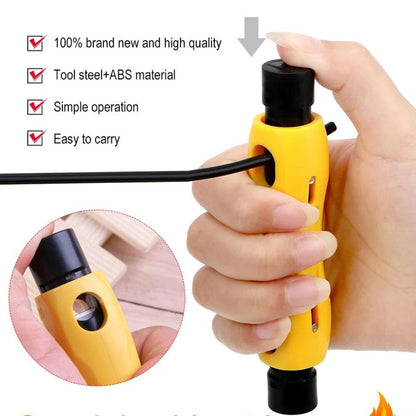 Precision Coax Ethernet Cable Stripper Tool RG59 RG6 Cat5 RJ45