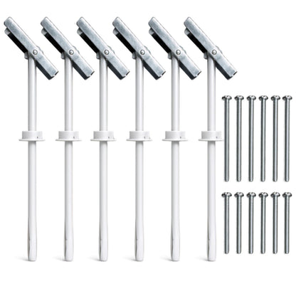 Plasterboard Toggle Fixings Hollow Wall Anchors TV Bracket Radiator Pack 6