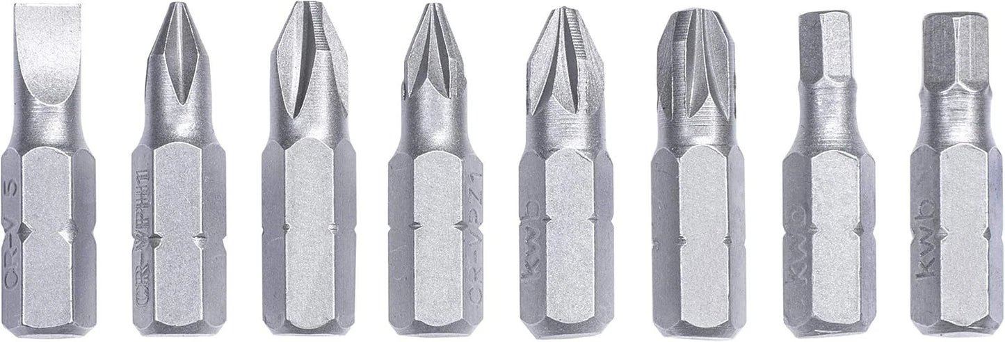 Kwb 33-Piece Hex Shank Masonry Drill & Screwdriver Bit Set for Impact Drivers