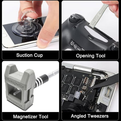 115-in-1 Magnetic Precision Screwdriver Set for Phone, PC, Electronics Repair