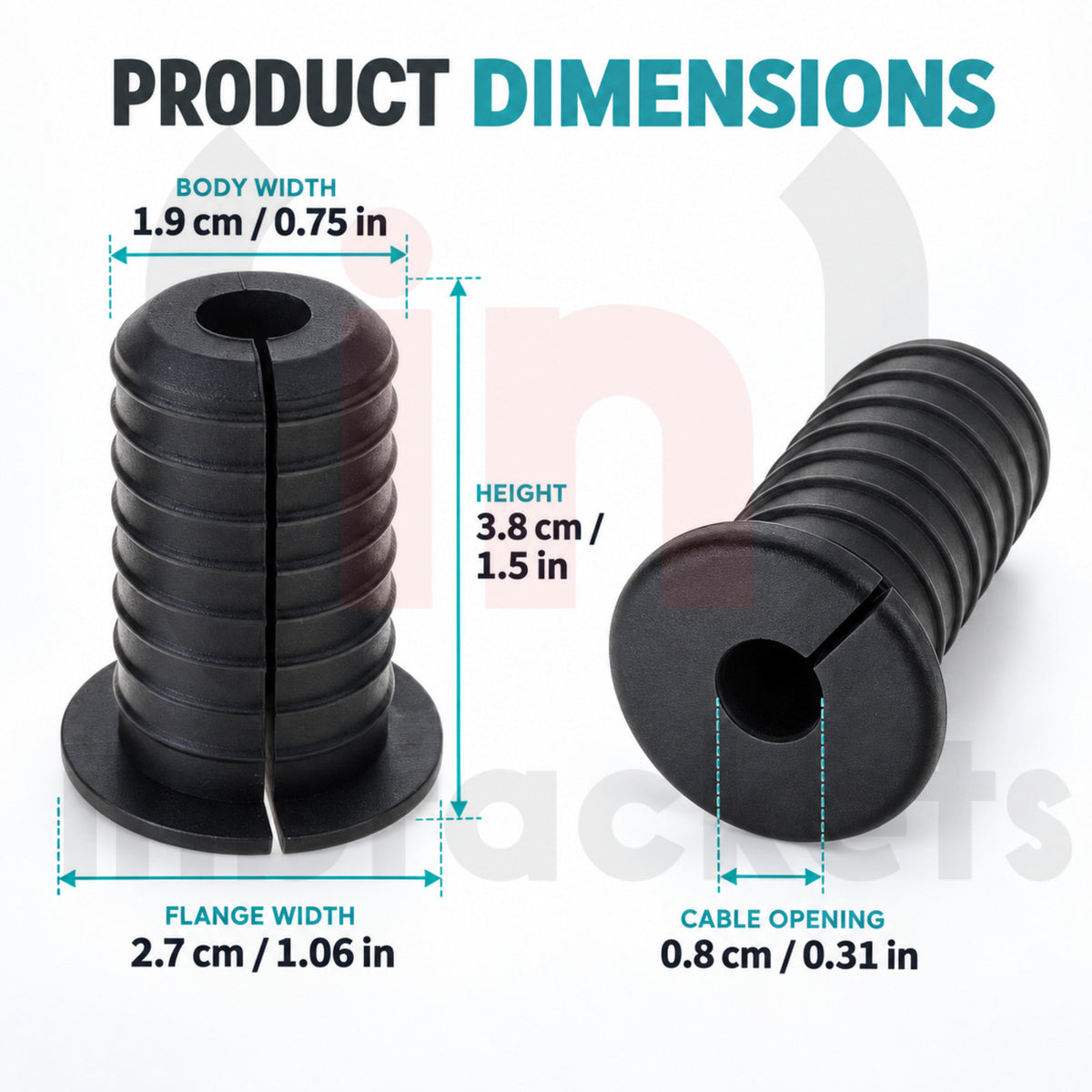 Cable Wall Grommet Silicone Split Cable Entry Bush Seal Cover hole tidy Starlink