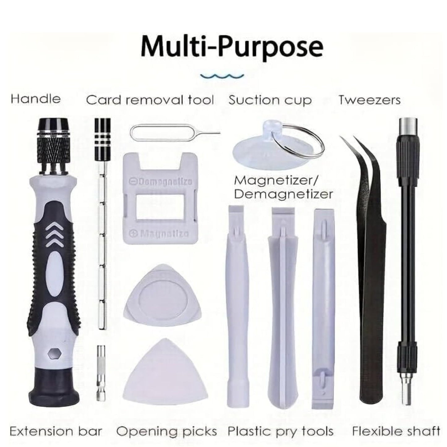 115-in-1 Magnetic Precision Screwdriver Set for Phone, PC, Electronics Repair