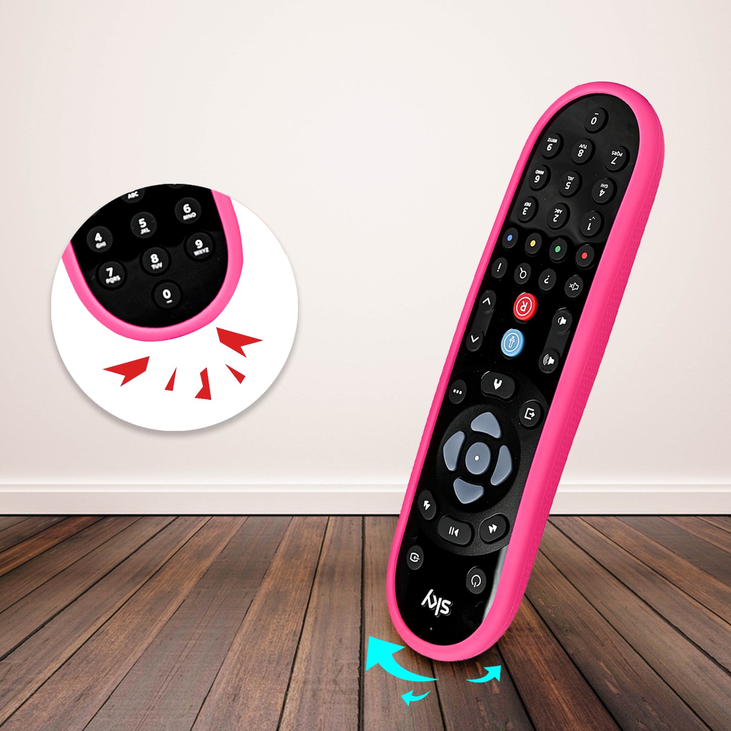 Sky Q Remote Cover Protective Case Pink