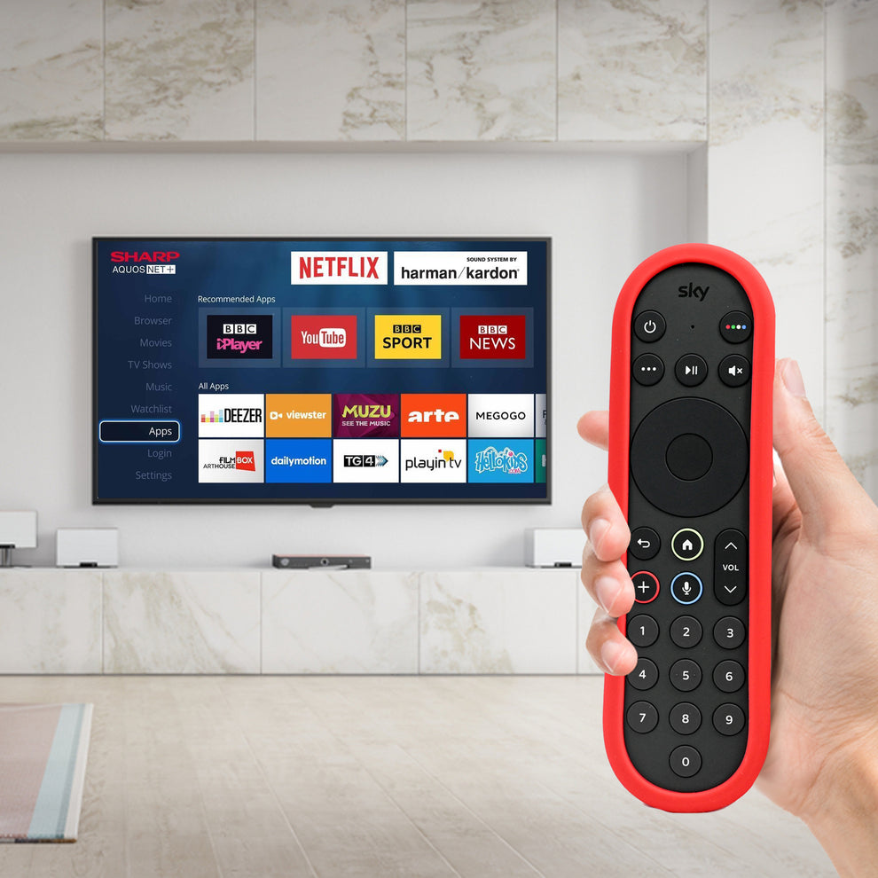 Sky Glass Remote Control COVER Red – Inbrackets