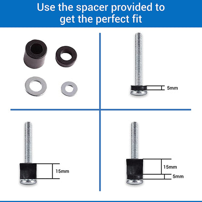 Universal Vesa Screw Bolt Washer Spacer Spares Pack Kit for TV Bracket Wall Mounts M4 M5 M6 M8