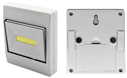 LED STICK ON  BATTERY WALL LIGHT SWITCH NIGHTLIGHT SHED CLOSET BRIGHT 3w