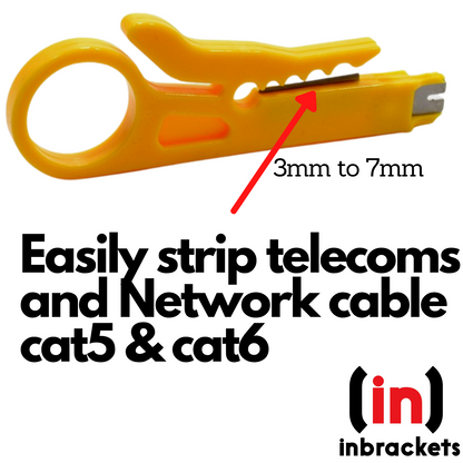 CABLE STRIPPER WIRE PUNCH DOWN TOOL for TELEPHONE NETWORK IDC RJ45 CAT5E CAT6 - UK