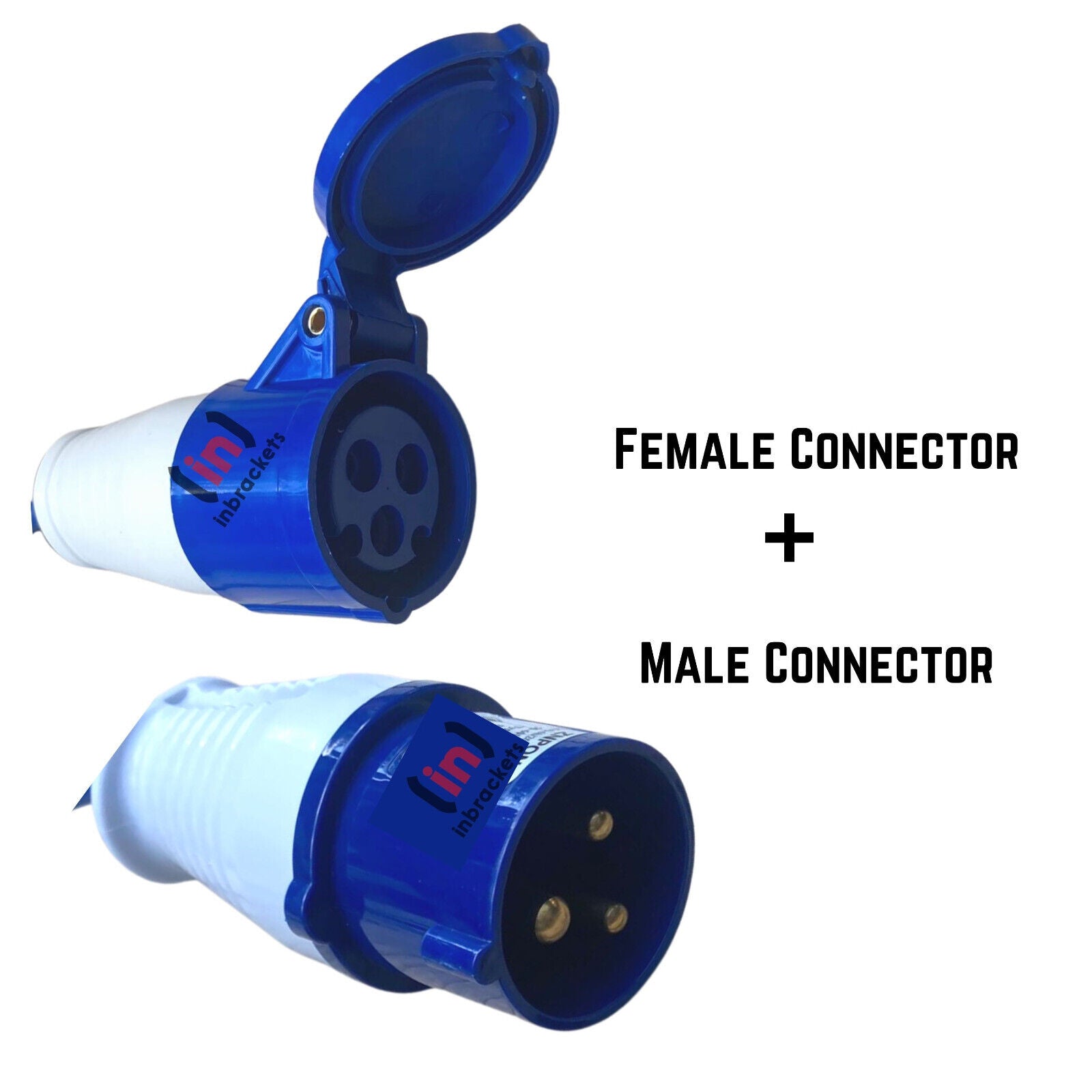 Adattatore Da Civile A Industriale Con Spina Presa CEE 2P T 16A 230V 90 - Foto 2