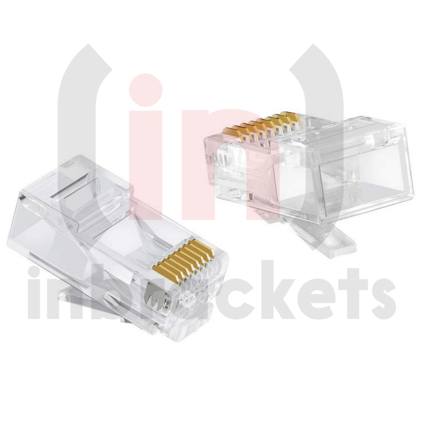 CAT 6 Pass Through EASY FIT Connectors Crimp End Push Through RJ45 Crimp plugs