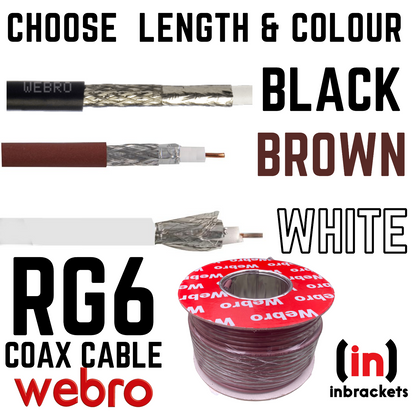 WEBRO RG6 Satellite Digital TV Aerial Coax Cable