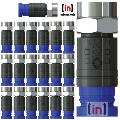 Compression F Connectors for CT100 WF100 RG6 AERIAL AND SATELLITE  Cable